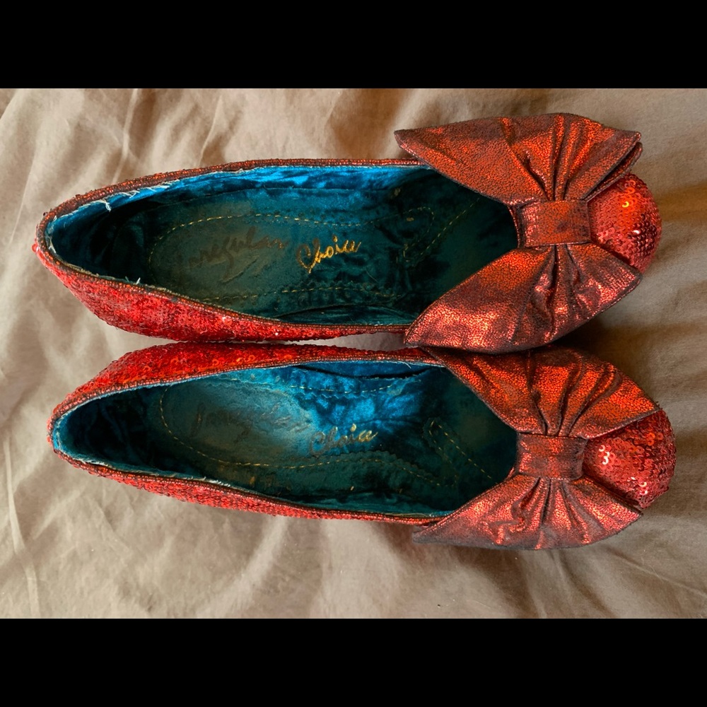 Red sequin “Wizard of Oz / Dorothy” heels